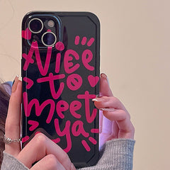 Vinilo o funda para iPhone Cool Letters Print Black