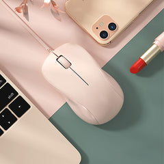 Cute Pastel Color Wired Mouse