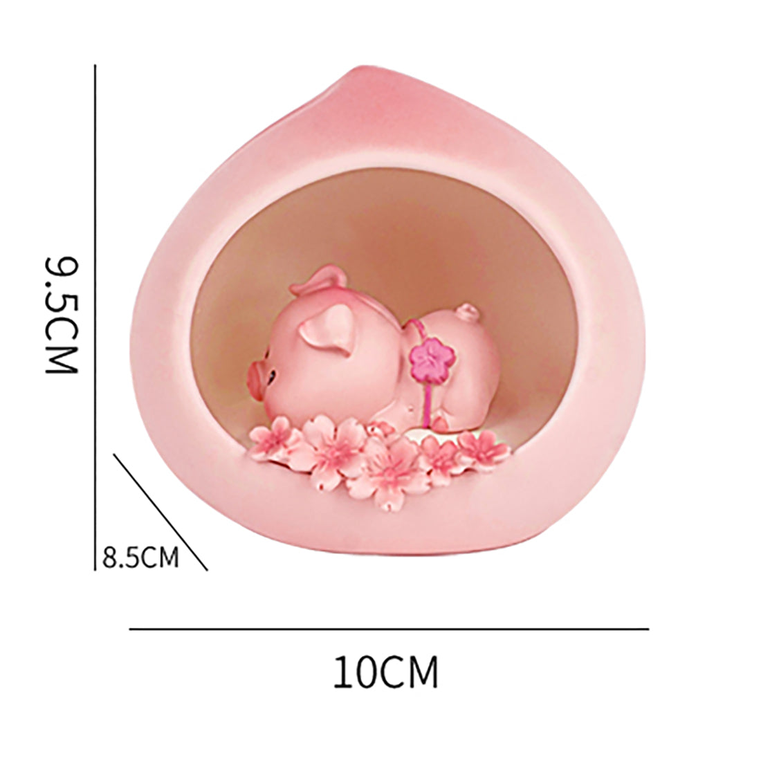 Nette Pfirsich-Schwein-Nachtlampe