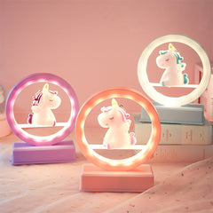 Kawaii Mini Einhorn Pastell Nachtlampe