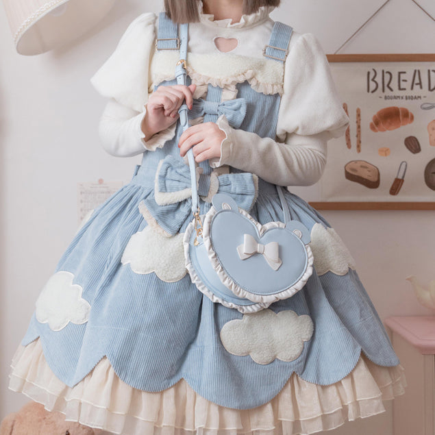 Simpatica borsa a tracolla Bowknot Lolita