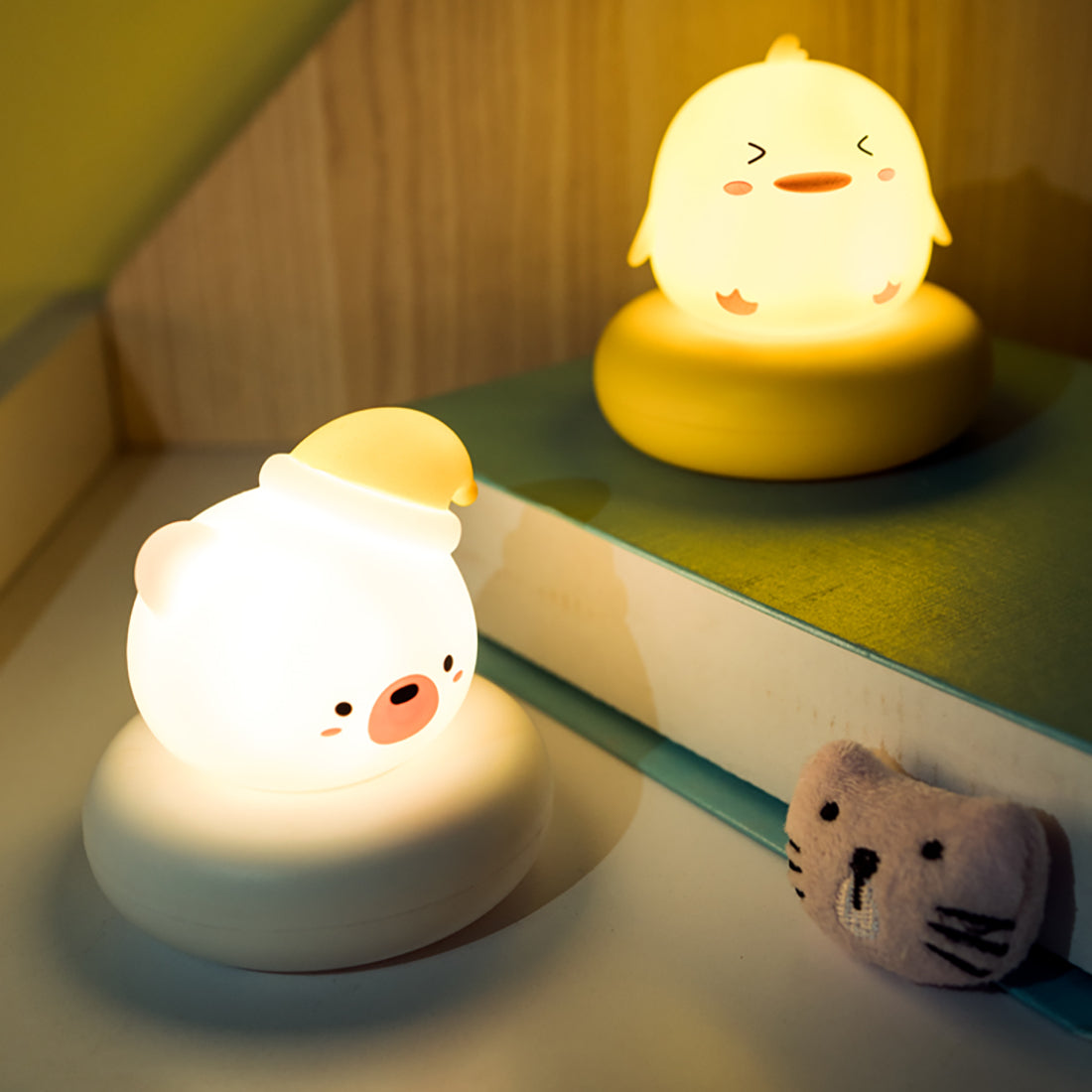 mignon animal lampe lumière