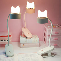 Kawaii Katzenohren aufladbare Tischlampe