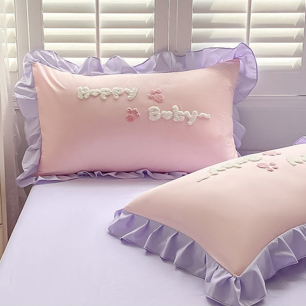 Cute Cartoon Rabbit Cotton Bedding Set