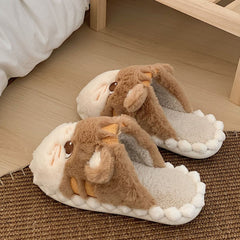 Kawaii Kitty Fuzzy Home Slippers