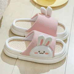 Cute Bunny Linen Summer Sandals