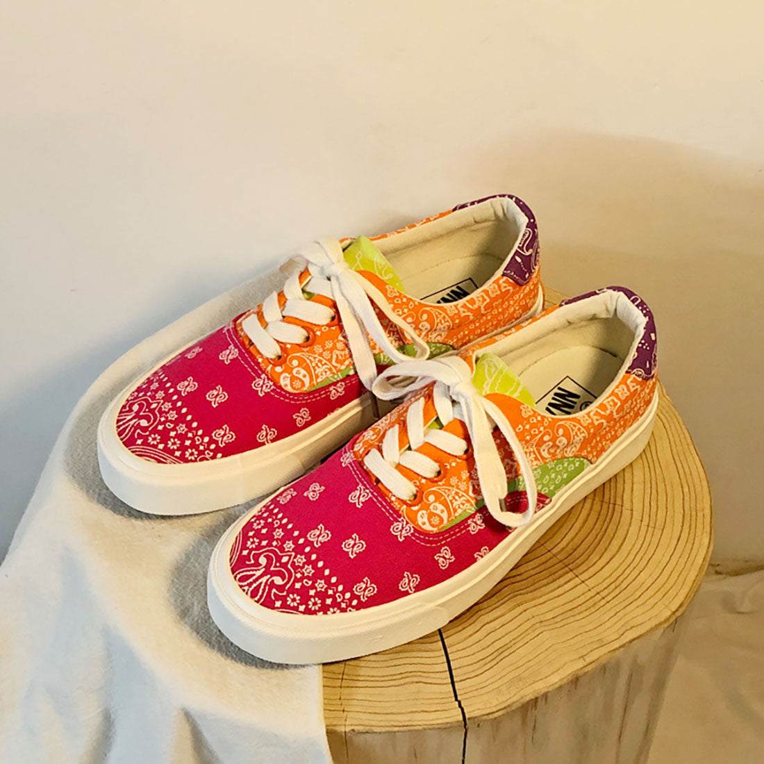 Ulzzang bunter Block-Sneaker