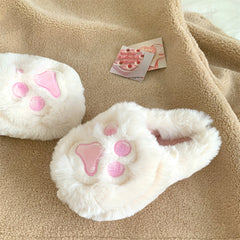 Chaussons de maison en fourrure Big Kitty Paw