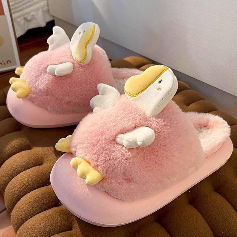 Cute Cartoon Duck Plush Slippers