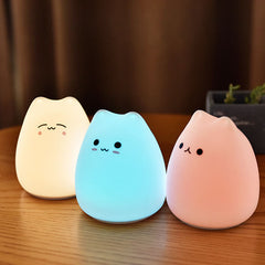 Lampe de nuit chat mignon