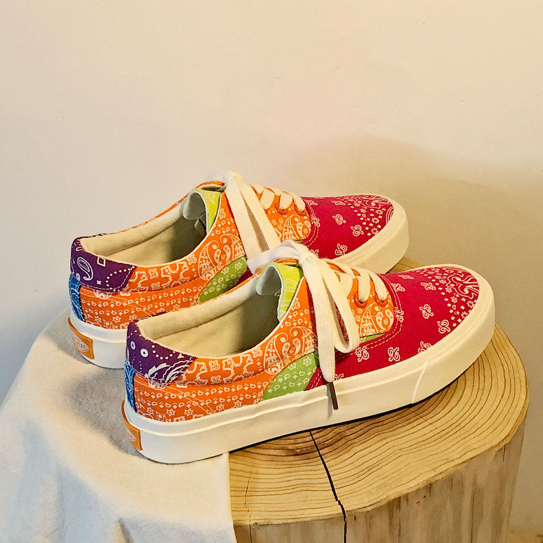 Ulzzang bunter Block-Sneaker