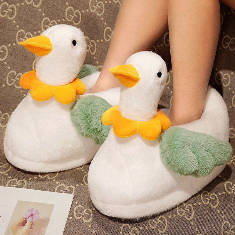 Cute Duck Plush Slipper