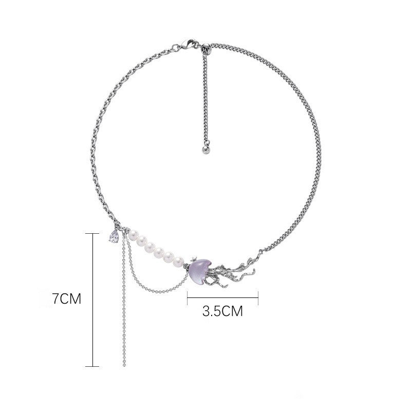 Mignon Méduse Anneau Collier Bracelet Boucle D'oreille-HARTZCORE