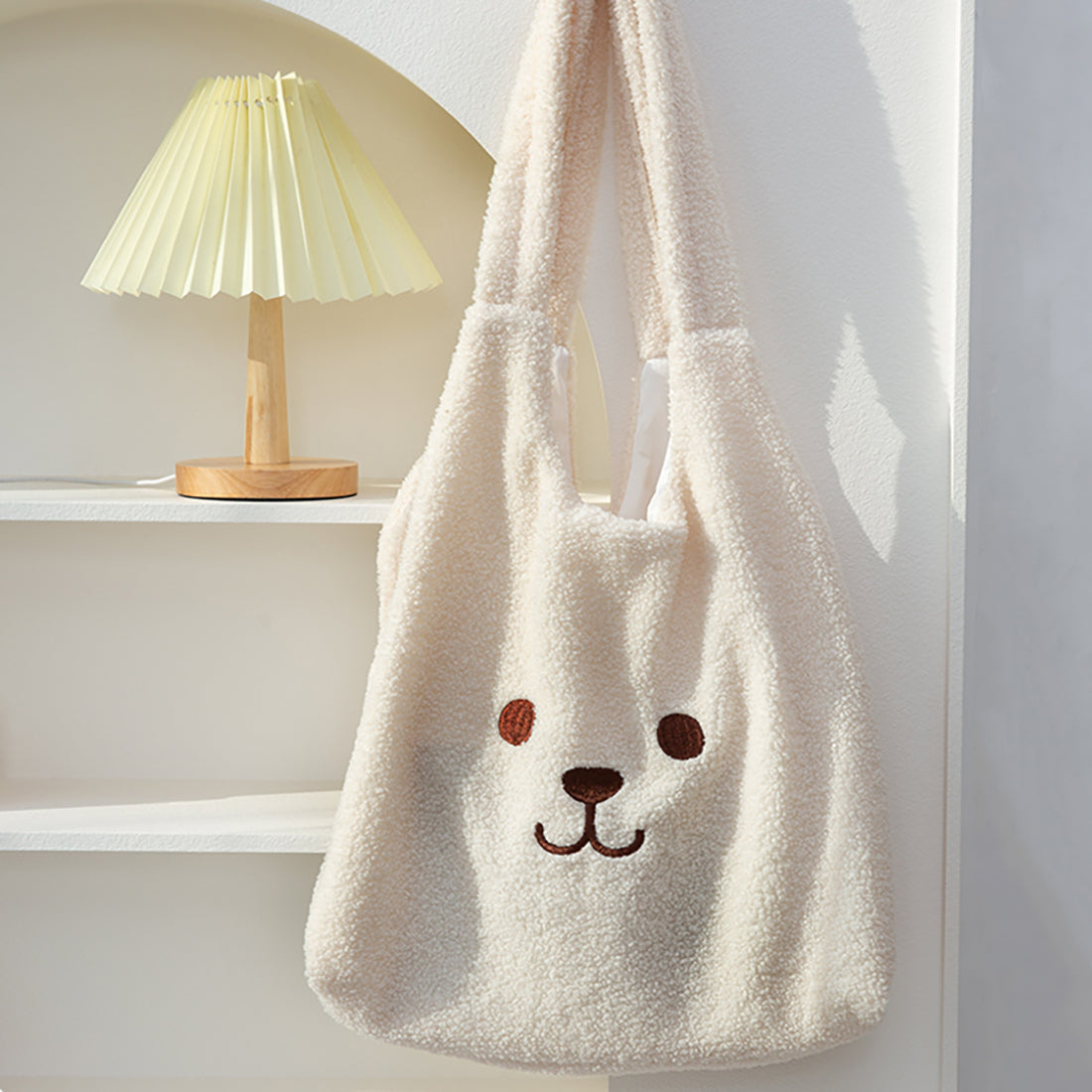 Sac fourre-tout en peluche Animal Bear Faces