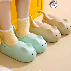 Cute Cat Waterproof Fleece Shoes