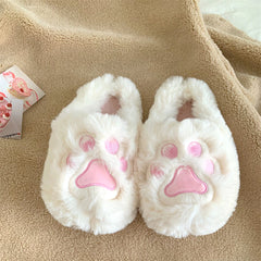 Chaussons de maison en fourrure Big Kitty Paw