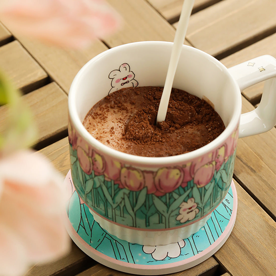 Cute Floral Ceramic Mug