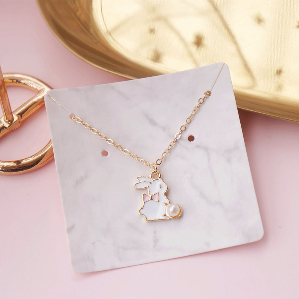 Collier chaîne pendentif lapin mignon