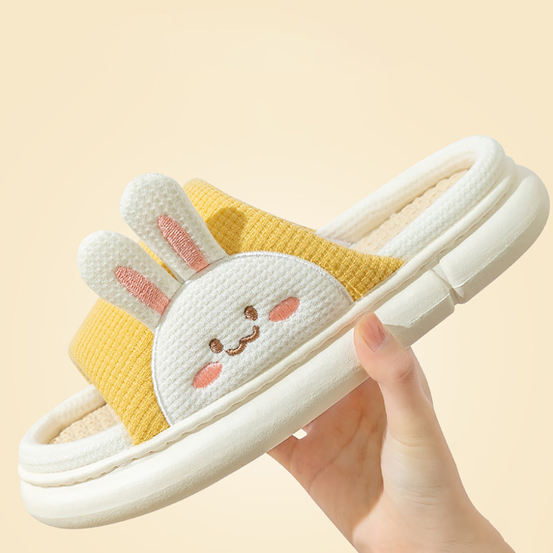 Cute Bunny Linen Summer Sandals