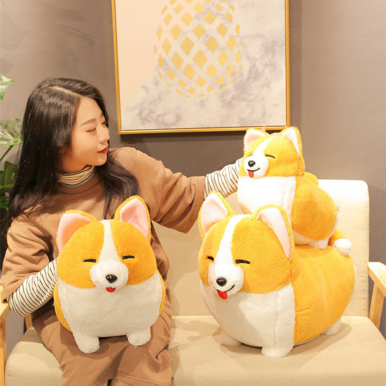 Jouet en peluche mignon Chubby Corgi