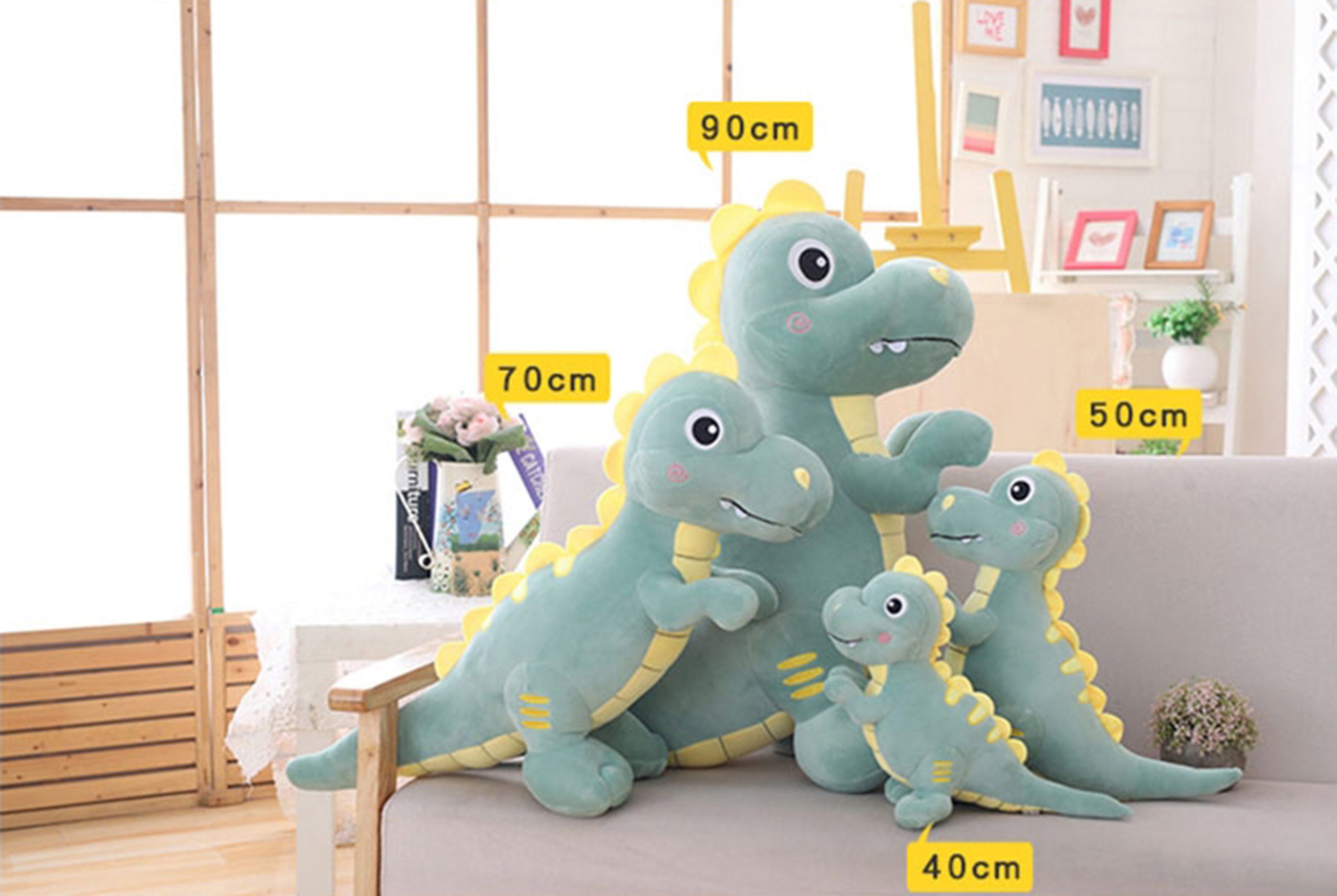 Juguetes de peluche de dinosaurio Happy T-Rex