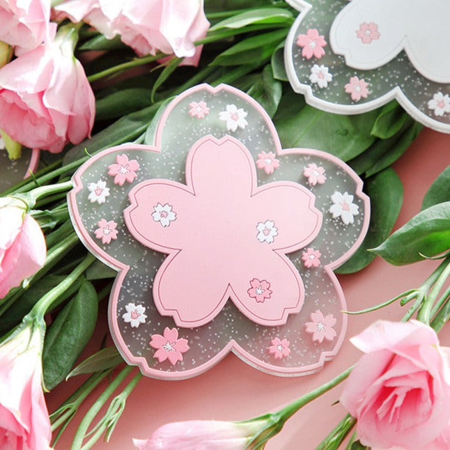 Kawaii Sakura Blumen Tassenunterlage