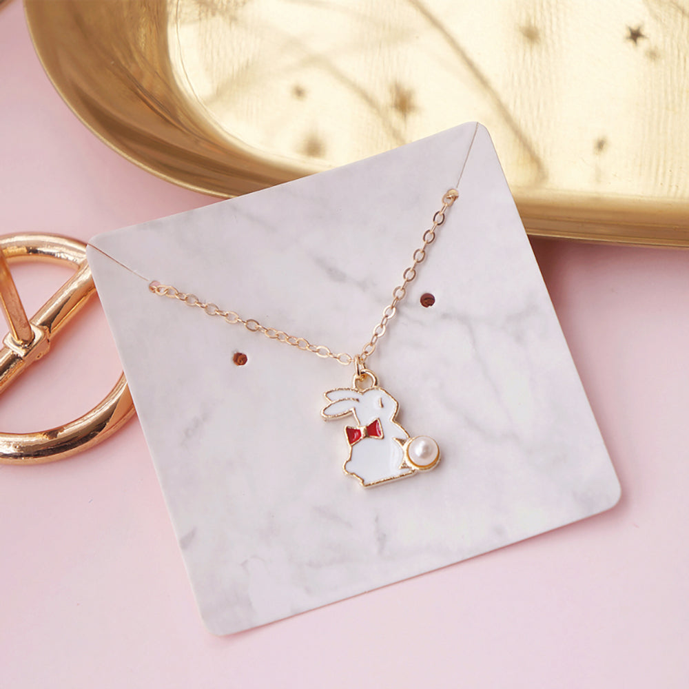 Collier chaîne pendentif lapin mignon