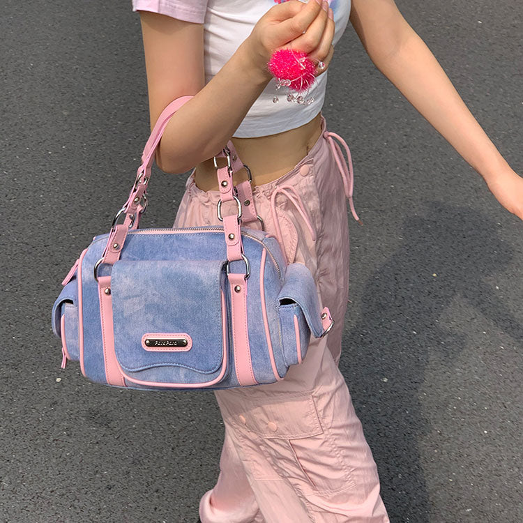 Cute Pink Denim Bag-HEARTZCORE