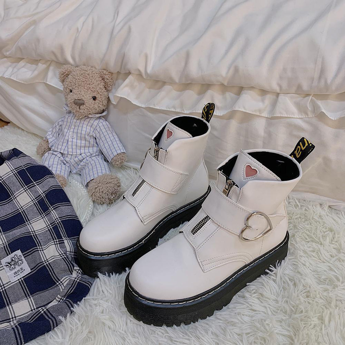 Sweet Heart High Platform Ankle Boots