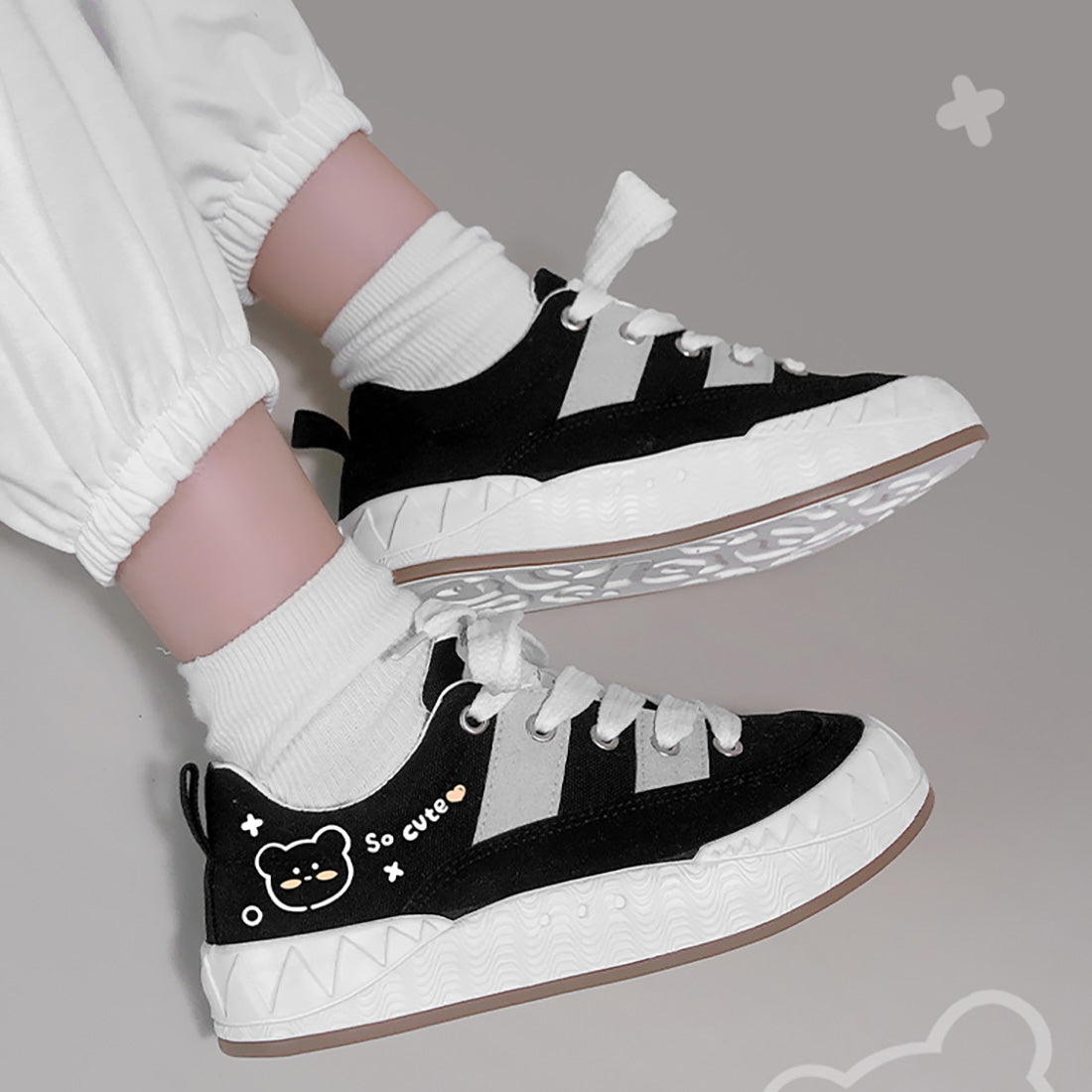 “So Cute” Bear Platform Ankle Shoes