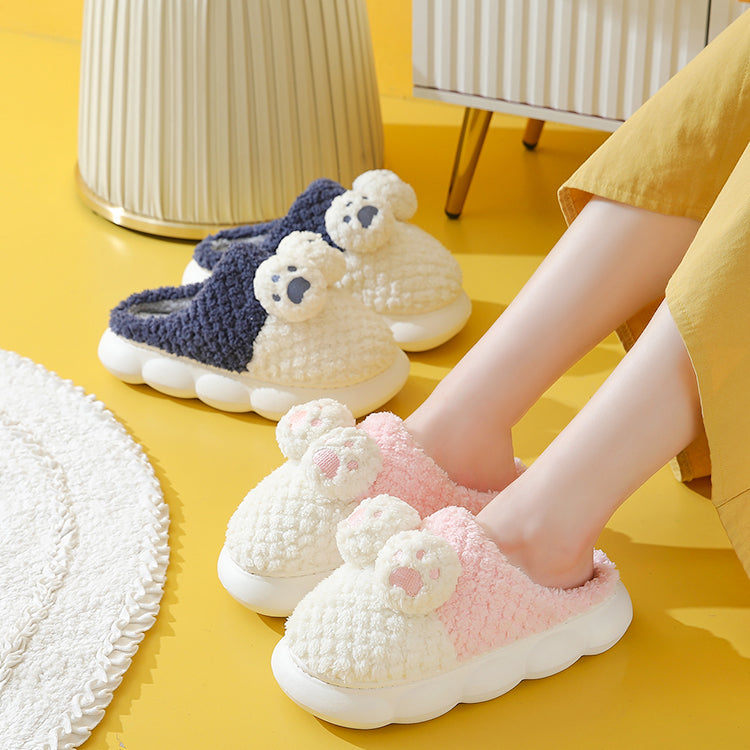 Cute Cat Paw Knit Slipper