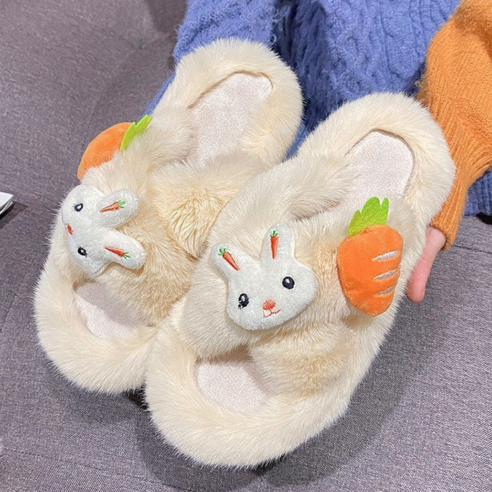 Lindas pantuflas de conejo