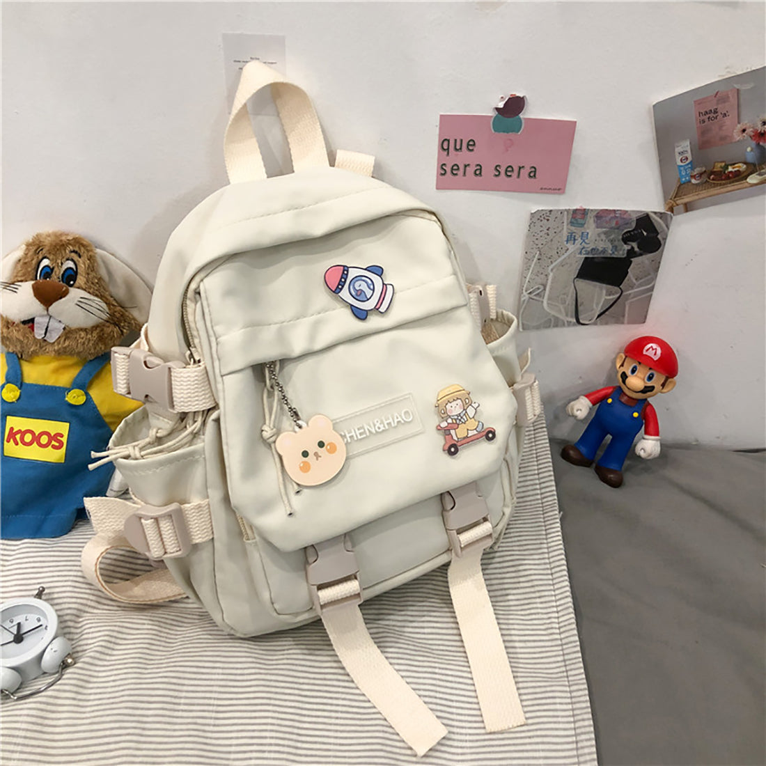 Joli petit sac à dos avec poches