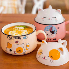 Cute Kitty Ceramic Bowl