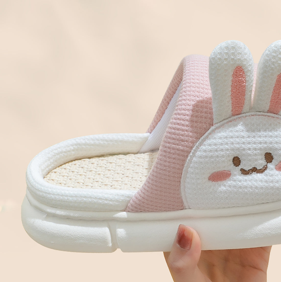 Cute Bunny Linen Summer Sandals