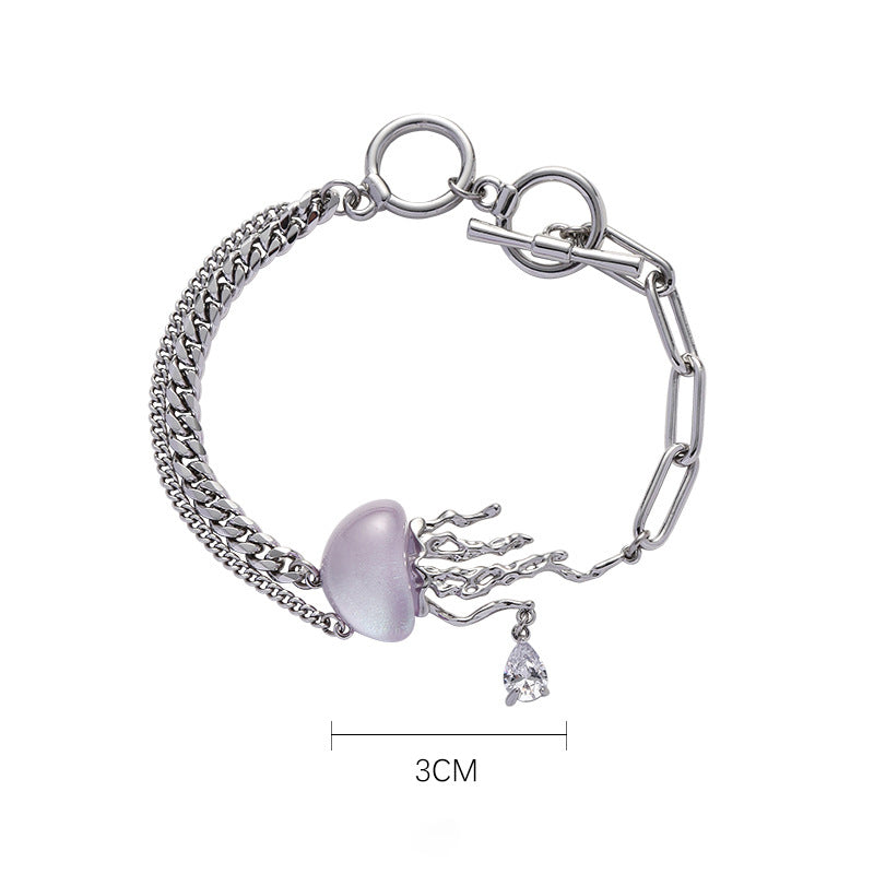 Mignon Méduse Anneau Collier Bracelet Boucle D'oreille-HARTZCORE