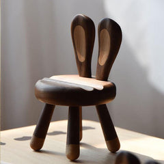 Cell Phone Stand Handmade Wooden Rabbit Ear Chair Unique Phone Stand