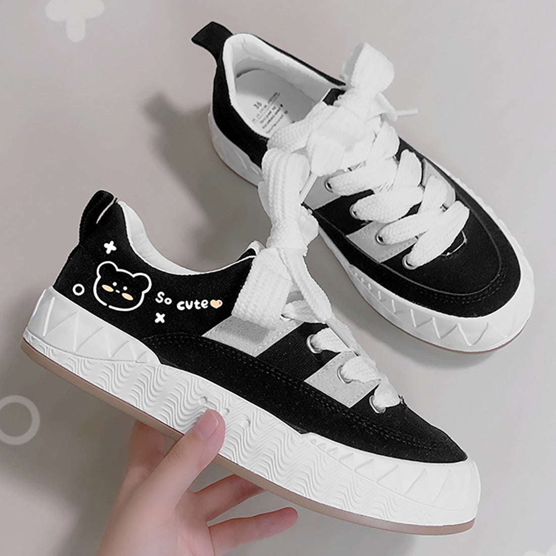 “So Cute” Bear Platform Ankle Shoes