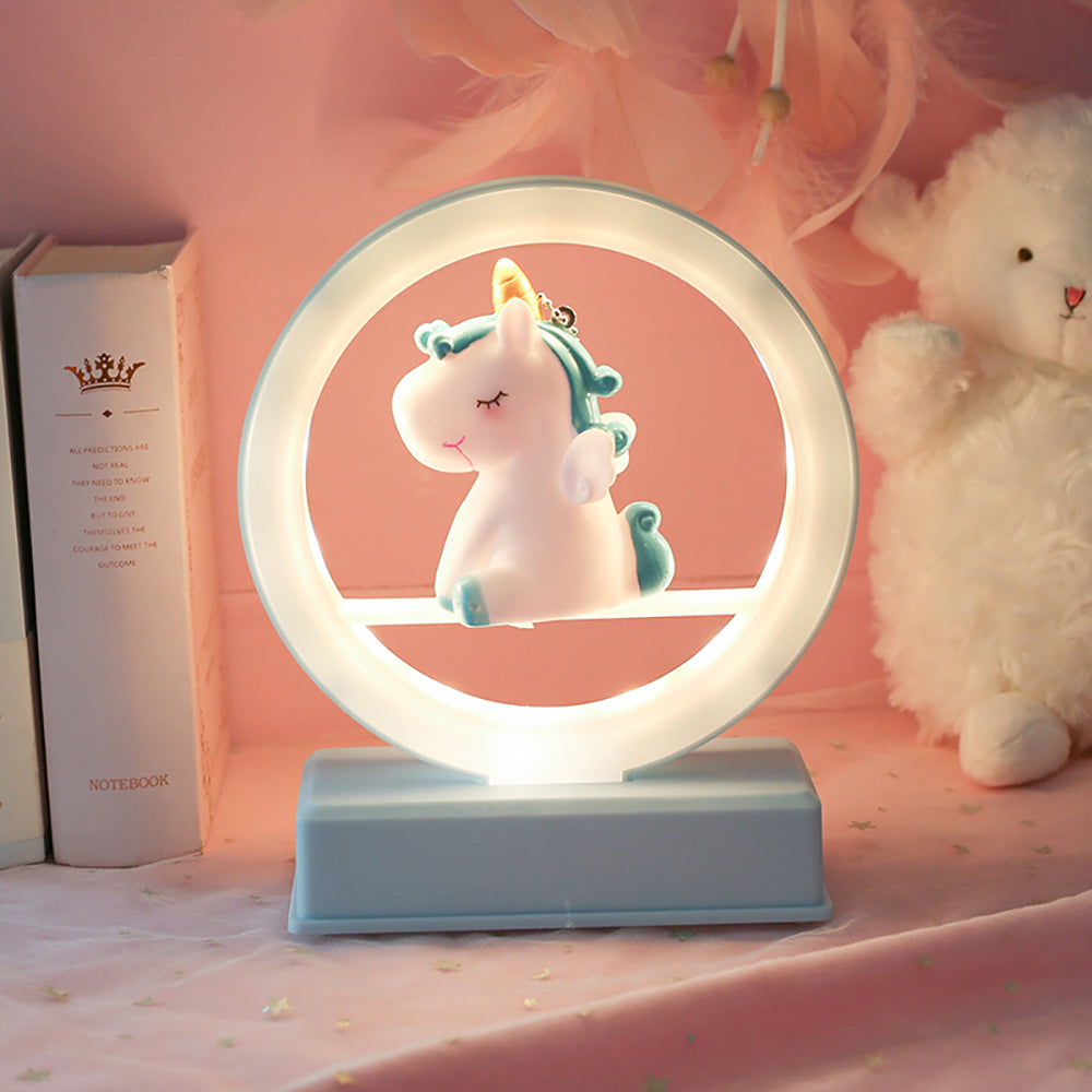 Kawaii Mini Einhorn Pastell Nachtlampe