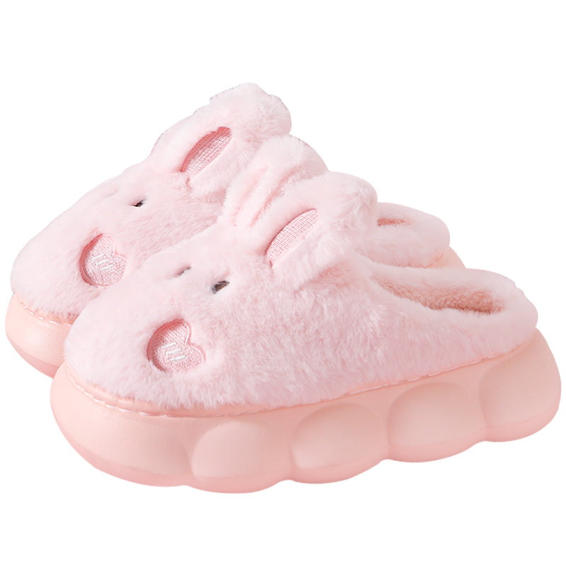 Pantoufle en peluche de lapin mignon