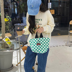 Cool Checkered Pattern Hand Bag