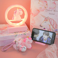 Kawaii Mini Einhorn Pastell Nachtlampe