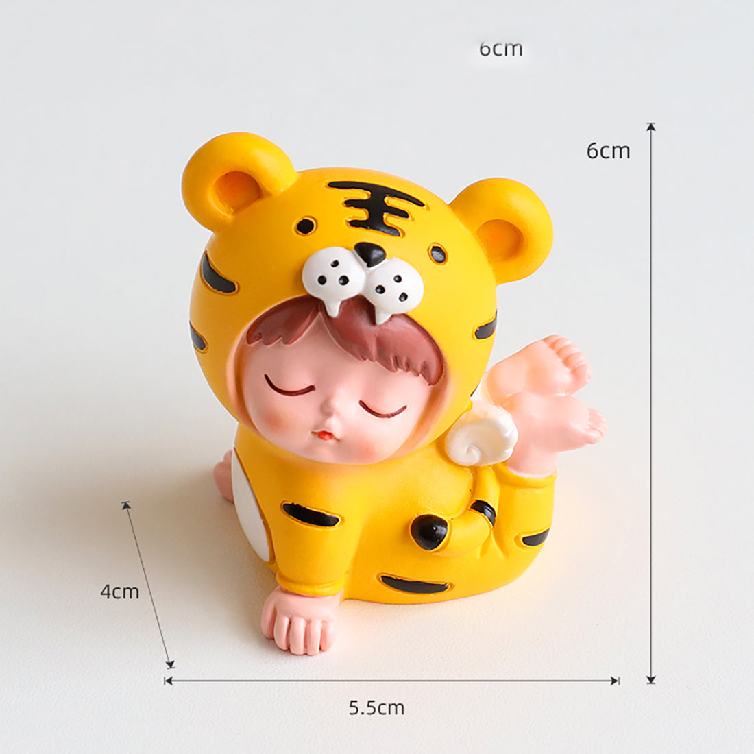 Cute Tiger Suit Baby Mini Figurine