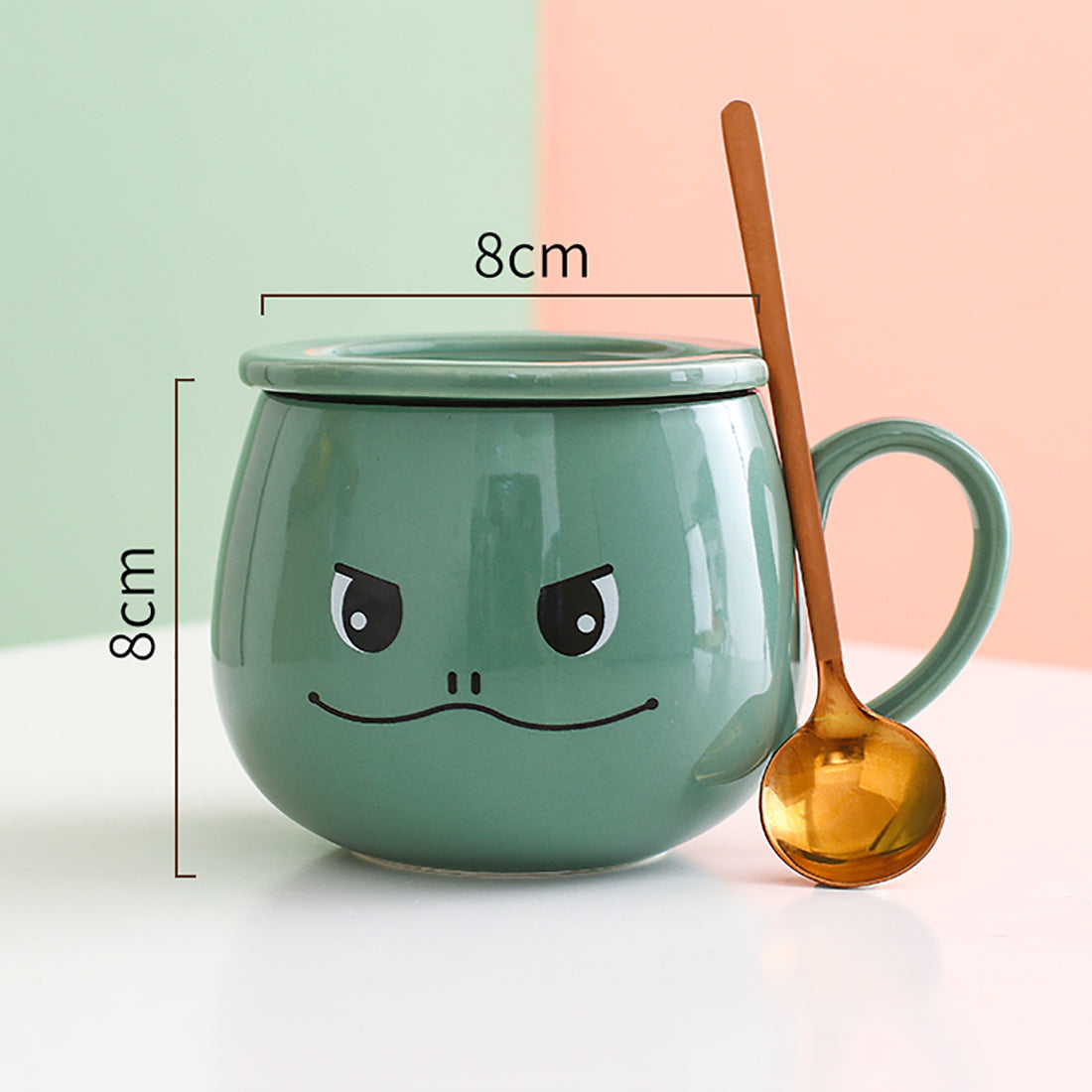 Tasse en céramique de poussin de grenouille d'ours de lapin de dessin animé mignon