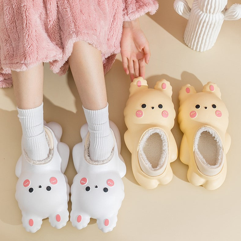 Cute Rabbit Fleece Shoes