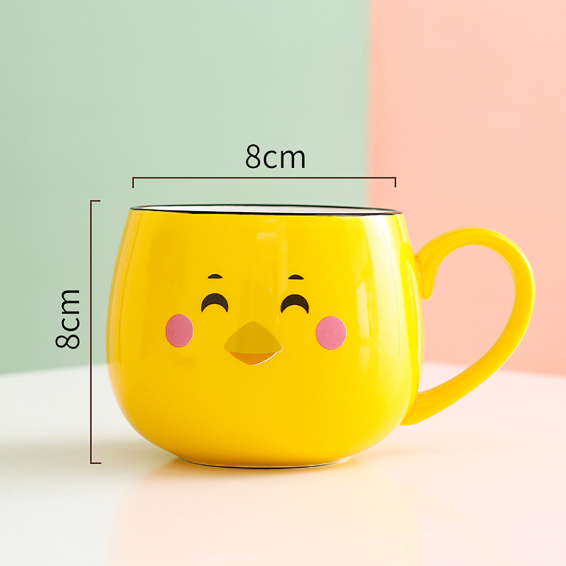 Cute Cartoon Rabbit Bear Frog Chick Ceramic Mug