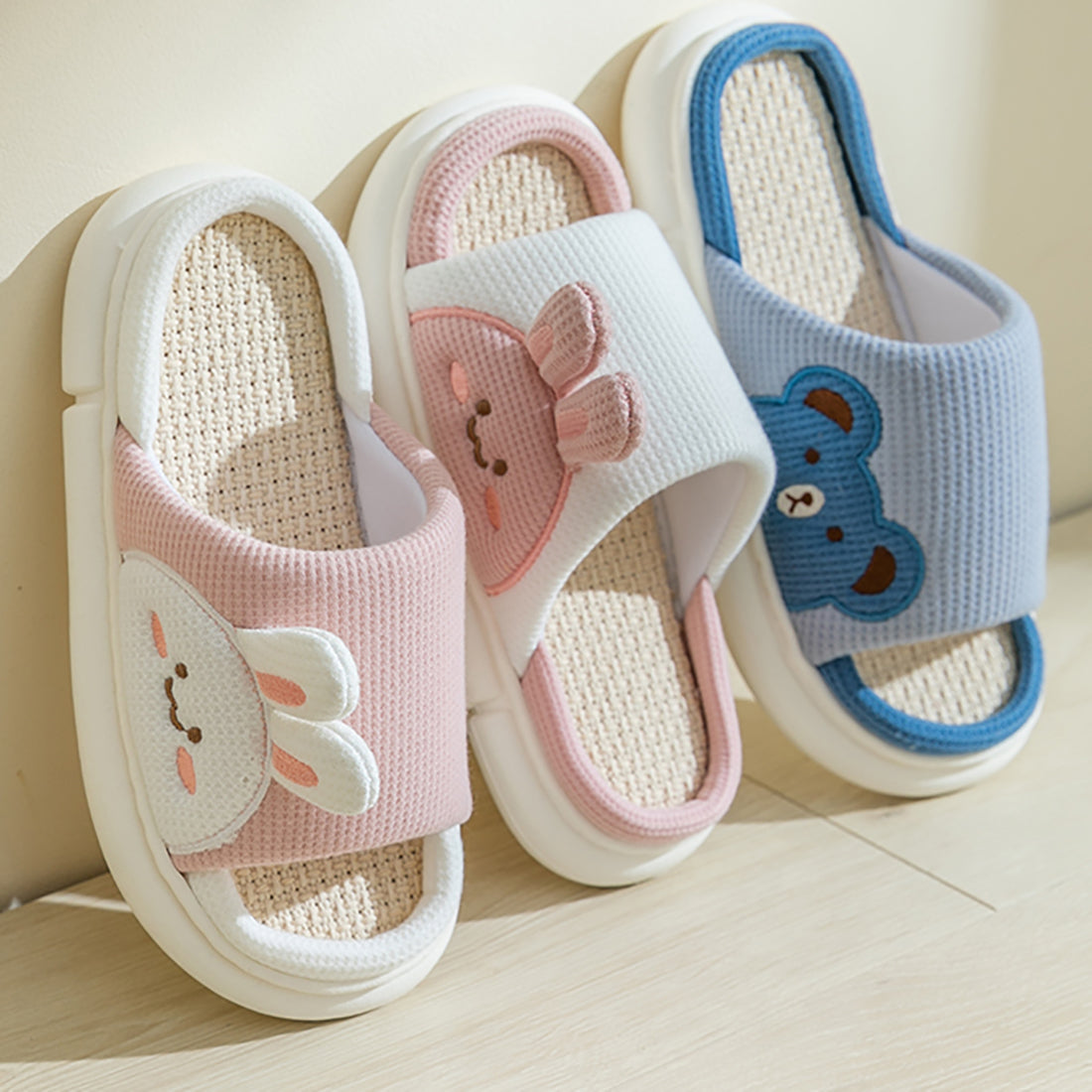 Cute Bunny Linen Summer Sandals