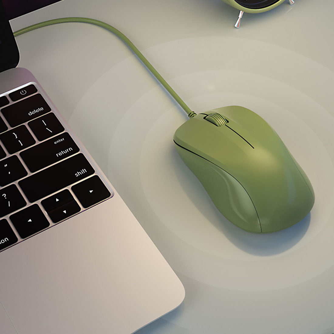 Cute Pastel Color Wired Mouse