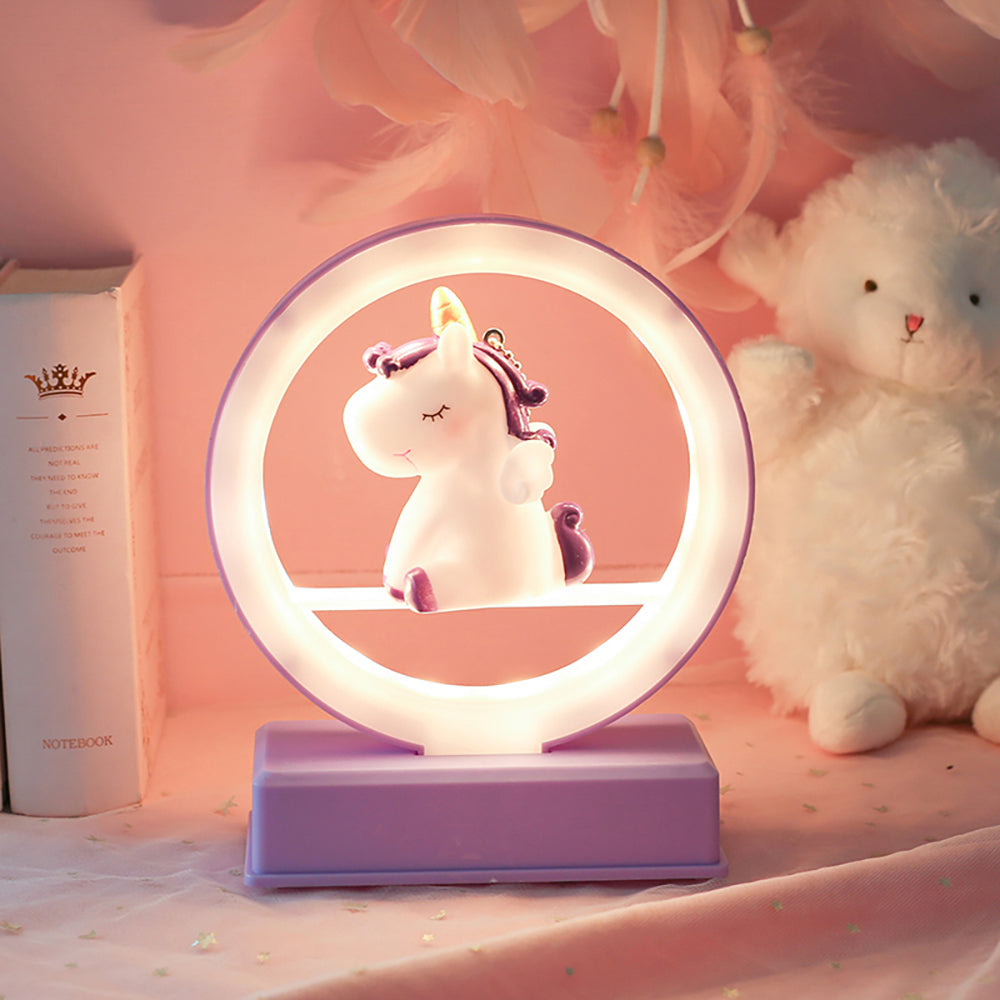 Kawaii Mini Einhorn Pastell Nachtlampe