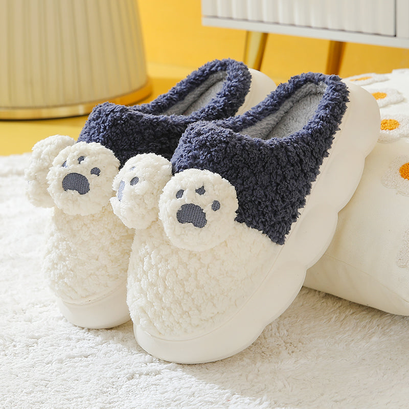 Cute Cat Paw Knit Slipper